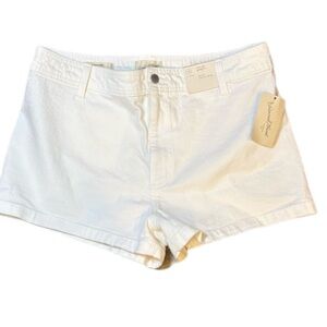 Universal Thread White Sailor Denim Shorts High Rise Size 14 NWT